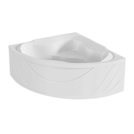 Ванна акриловая 1MarKa LUXE 01лю1515 155х155 угловая четверть круга без каркаса