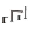 Смеситель Gessi Ingranaggio 63537#707 на борт ванны черный