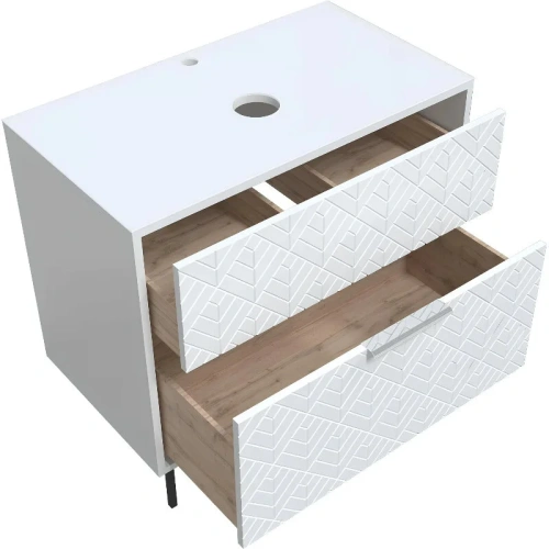 Тумба под раковину 1MarKa Forest Ц0000008654 80х44х60 цвет белый - фото 3