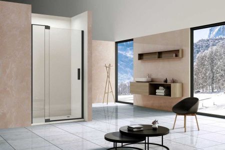 Душевая дверь Vincea Extra VDP-1E1112CLB 120х200 стекло прозрачное профиль черный