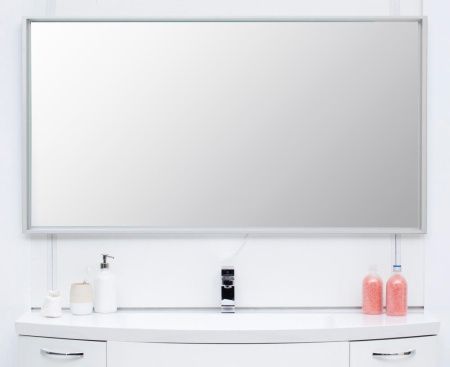 Зеркало с подсветкой De Aqua Алюминиум 00261699 140х80 подвесное