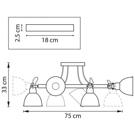 Люстра на штанге Lightstar Acrobata (Ацробата) 761067