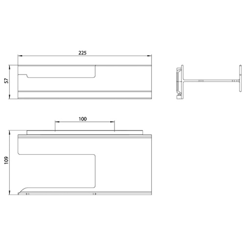 Бумагодержатель Emco Aura 8500 134 01 - фото 2