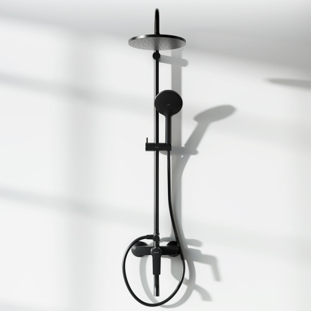 Душевая стойка Damixa Jupiter 977740300 настенная цвет черный