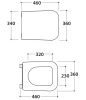 Крышка сиденье для унитаза Globo Stone ST020 BI/cr