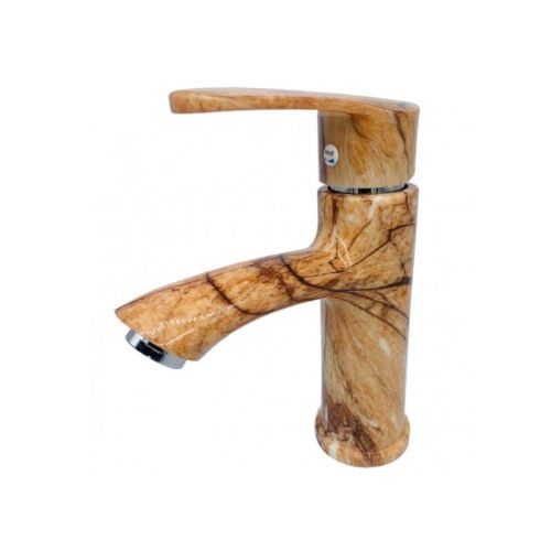 Смеситель Plstart PL1003-24 на раковину хром/мрамор - фото 2