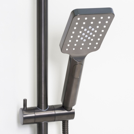 Душевая стойка WasserKRAFT Wiese A18401 настенная цвет оружейная сталь