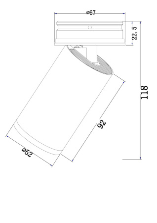 Светильник потолочный Maytoni Technical Focus S (Фокус С) C058CL-01B