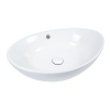 Раковина из сантехнического фарфора Bond Oval S55-590 59х38 накладная цвет белый глянцевый