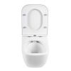 Унитаз подвесной BelBagno ALPINA BB10100CHR/SC белый с сиденьем микролифт безободковый каскадный смыв