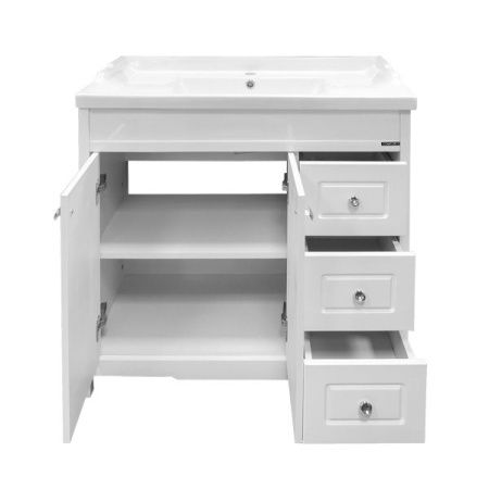 Тумба с раковиной Comforty Тбилиси 00003132630CF 90х50 напольная цвет белый