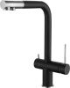 Смеситель для кухни Rivelato 1523513 nero cromo на мойку черный/хром