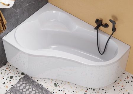 Ванна акриловая Santek Ибица XL 1WH112036 160х100 пристенная асимметричная без каркаса