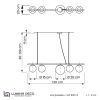 Светильник подвесной Lumina Deco Baristica (Баристица) LDP 6012-5 BK+WT