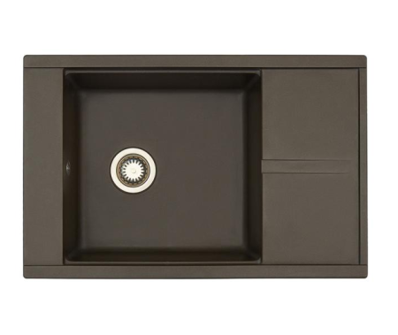 Кухонная мойка Aquaton Делия 1A715132DE280 78х51 цвет коричневый поверхность матовая