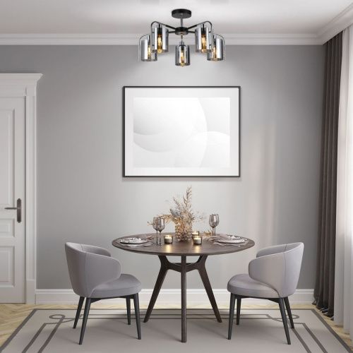 Люстра на штанге Escada Elegant (Елегант) 671/5P Chrome - фото 4
