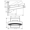 Верхний душ Hansgrohe Rainfinity 26226000 25х25 хром