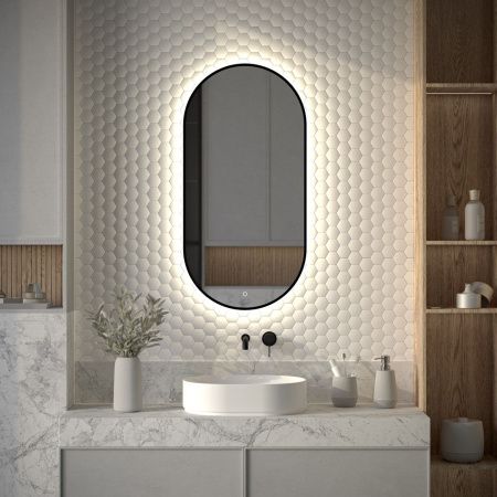 Зеркало с подсветкой Defesto AURA DF 2924S 50х100 подвесное