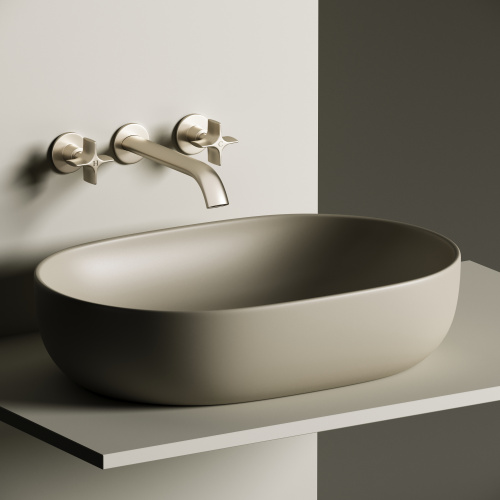 Раковина Ceramica Nova ELEMENT 60 см CN6047MC накладная цвет капучино матовый - фото 2