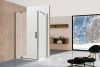 Душевой уголок Vincea Extra VSR-1E809090CLGM 90х90 стекло прозрачное профиль вороненая сталь без поддона