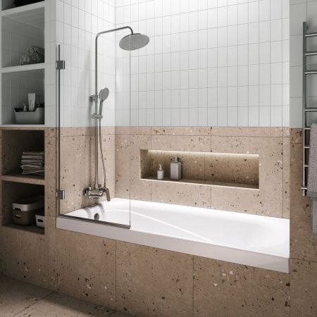 Ванна акриловая Niagara Atrio NG-A18070 180х70 пристенная прямоугольная без ножек и каркаса