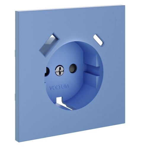 Накладка для розетки с заземлением и защитными шторками, с USB A+C VOLTUM S70 VLS001015 - фото 3