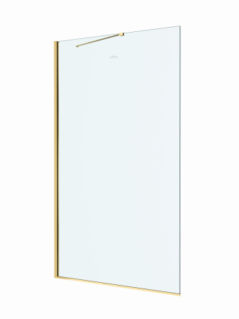 Душевая перегородка Cezares LIBERTA LIBERTA-L-1-TB-120-C-BORO 120х195 стекло прозрачное профиль золото