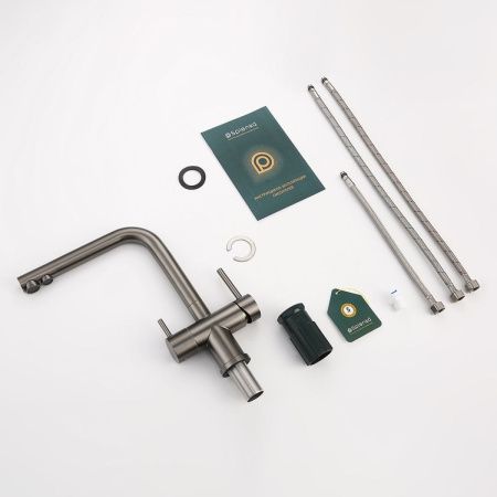 Смеситель для кухни Splenka S70 S70.61.09 на мойку серый