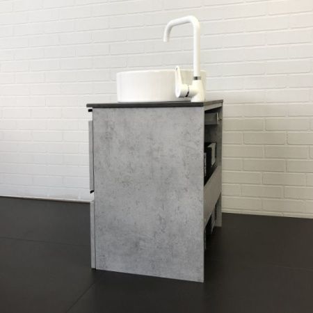 Тумба с раковиной Comforty Эдинбург 00-00005701CF 60х40 подвесная цвет серый