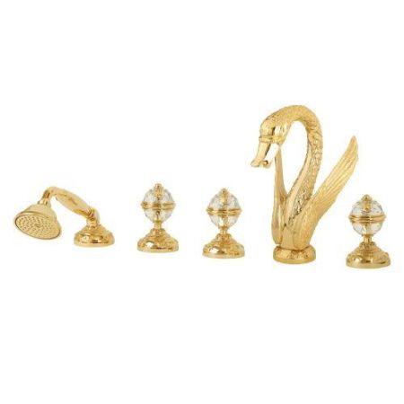 Смеситель Migliore LUXOR 24243 на борт ванны золото