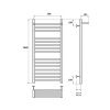 Полотенцесушитель электрический Point Аврора Премиум PN10150SPE 55х100 хром