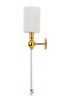 Бра Crystal Lux Mirabella (Мирабелла) MIRABELLA AP1 GOLD/WHITE