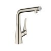 Смеситель для кухни Hansgrohe Metris Select 14883800 на мойку вороненая сталь