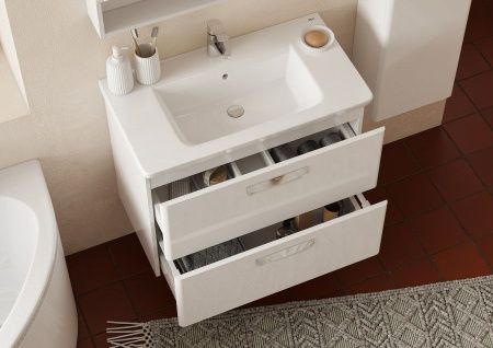 Тумба под раковину Roca The Gap Original ZRU9302877 80х40 подвесная цвет белый