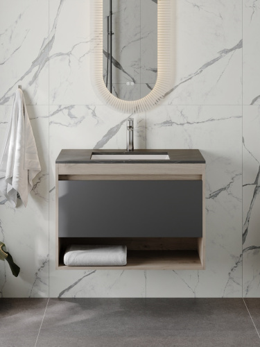 Раковина из сантехнического фарфора Teymi Ritta T52334 51х39 встраиваемая цвет белый без отверстий под смеситель - фото 3