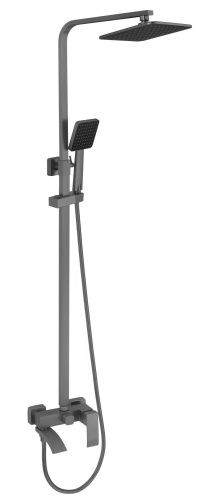 Душевая стойка Fmark FS8645-1Q настенная цвет графит - фото 2