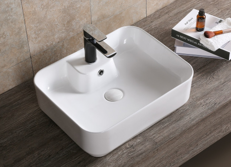 Раковина из сантехнического фарфора Cerutti SPA CR0097 51х41 накладная цвет белый