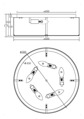 Светильник потолочный Maytoni Ripple MOD096CL-05CH - фото 4