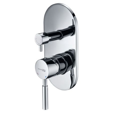 Смеситель для ванны и душа Wasserkraft Main 4100 4141 встраиваемый в стену хром