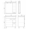 Зеркало-шкаф Comforty Модена М 00-00001640CF 80х80 подвесной цвет белый