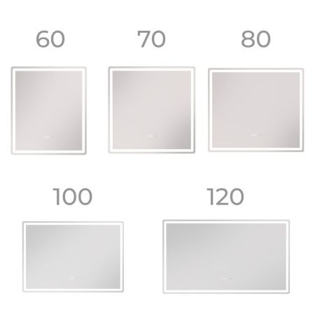 Зеркало с подсветкой Vigo Geometry Luxe 211 100х70