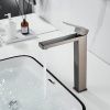 Смеситель для раковины Shevanik S7011T на столешницу оружейная сталь