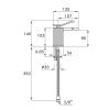 Смеситель Stella Completamenti CS 00300 CR00 на биде хром