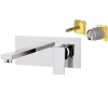 Смеситель для раковины Remer Q-Design QD15KB встраиваемый в стену хром