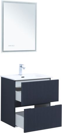 Тумба под раковину Aquanet Джейн 00313300 60х40 подвесная цвет синий