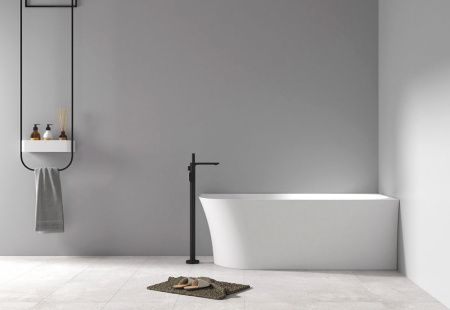 Ванна акриловая Abber AB9258-1.7 R 170х80 пристенная асимметричная с каркасом