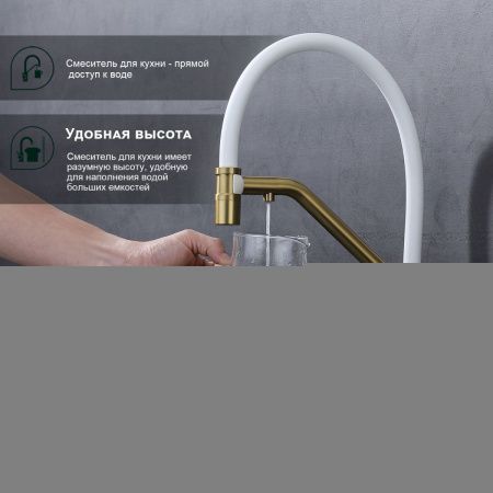 Смеситель для кухни Splenka S70 S70.62.03 на мойку золото