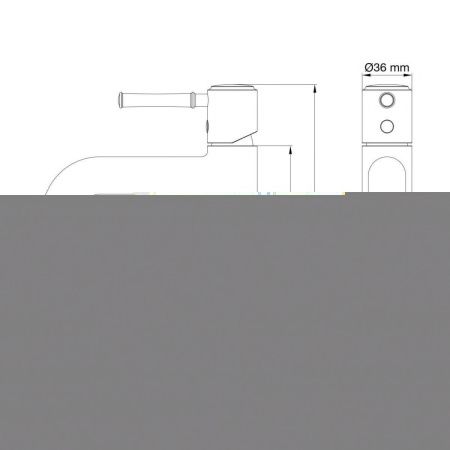 Смеситель Wonzon & Woghand Tor WW-88018073-BG на раковину золото