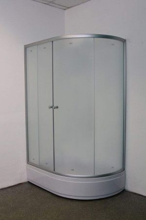 Душевой уголок Parly ZFM1201L 120х80 стекло матовое профиль хром с поддоном