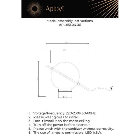 Настольная лампа Aployt Noel (Ноел) APL.651.04.06